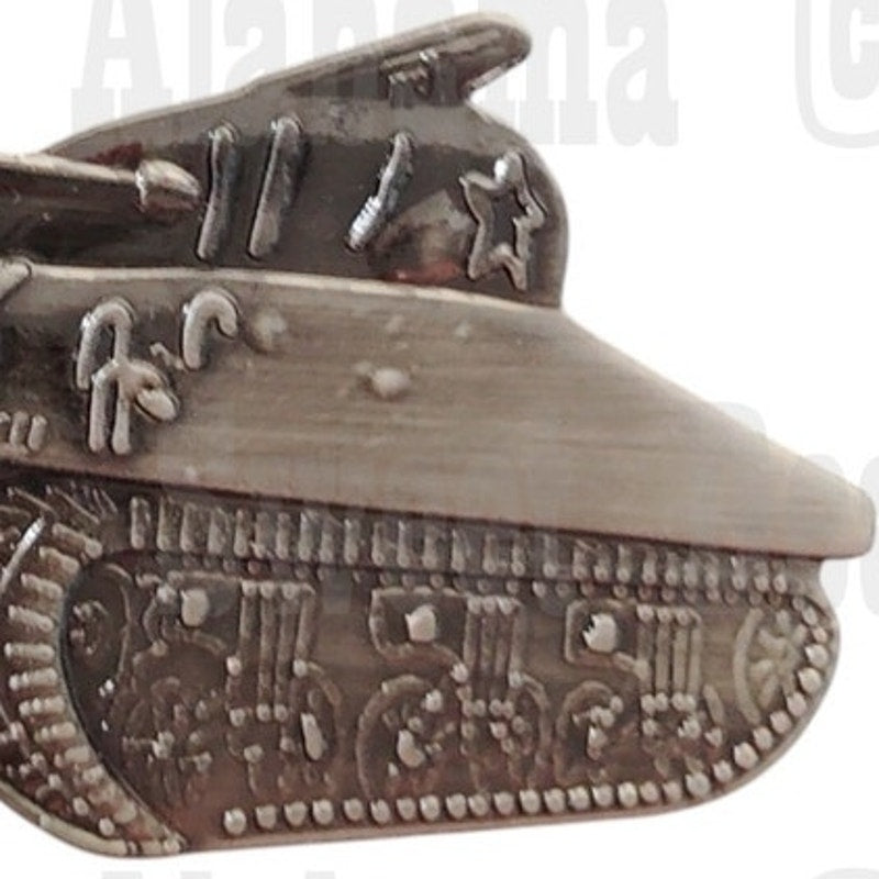 M4 Sherman Tank Weaponry Collector's Hat, Lapel, Brooch Pin 1-1/4"W x 3/4"H