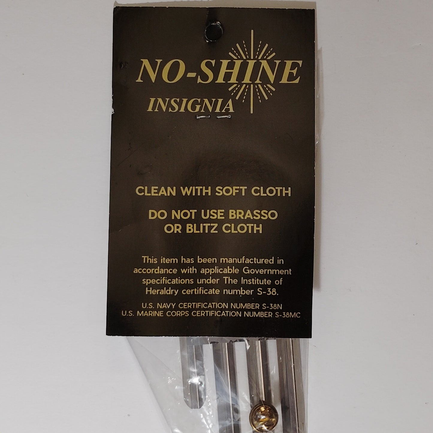 Mounting Rack Bar - 11 Ribbons (3/3/3/2 Centered w/ 1/8" Gap)  No-Shine Insignia