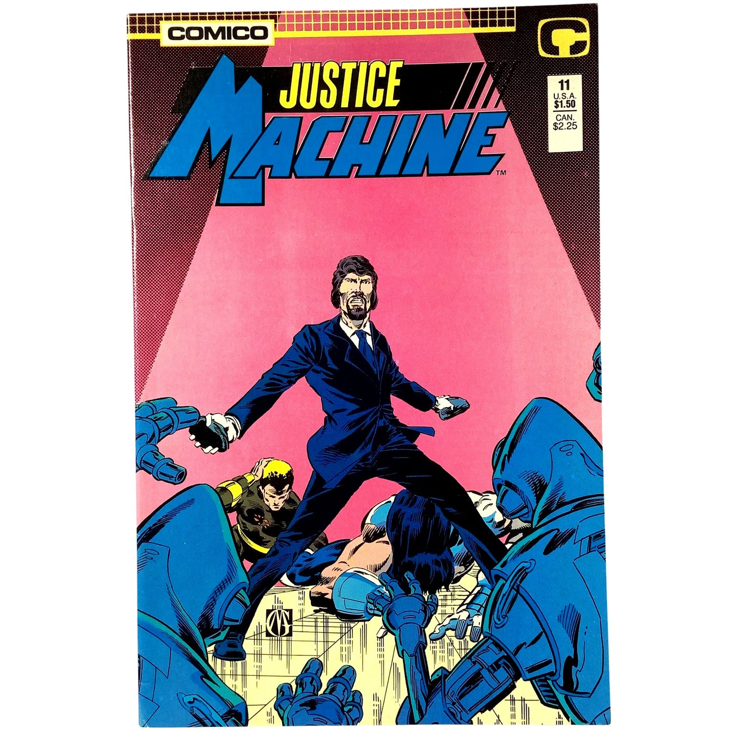 Justice Machine #11, November 1987, Comico Comics, NM 9.4