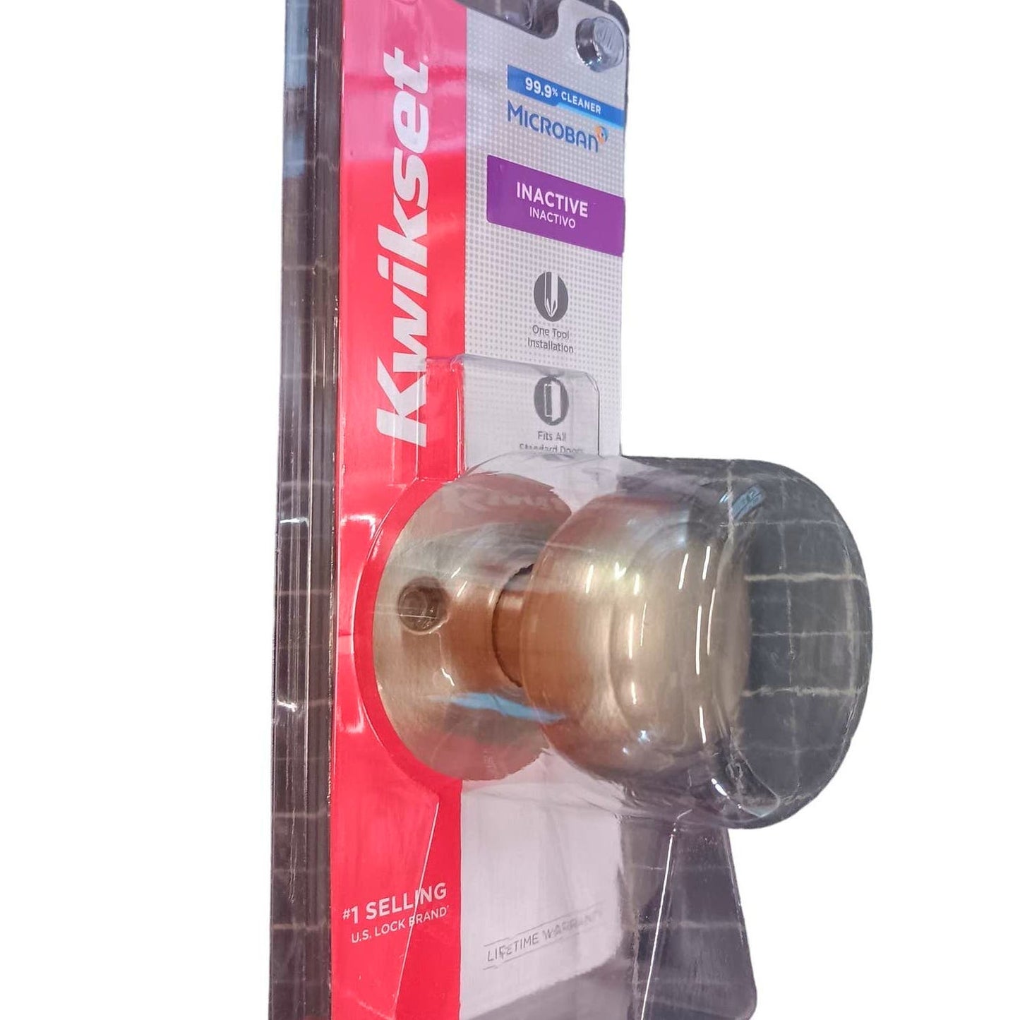 Kwikset 488CV 15 CP Cove Knob- Pull Only, Dummy Knob - Satin Nickel