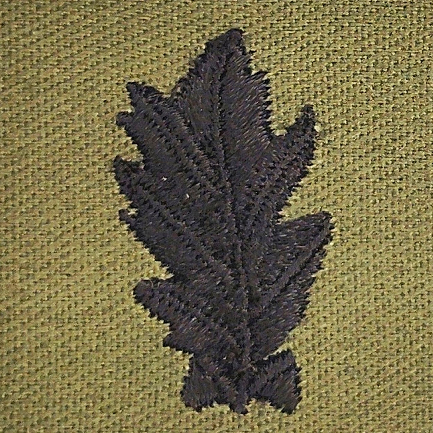 US Navy Medical Corps Subdued Collar Patch ODG 2‑1/4" × 2" Vietnam Era Sew‑On