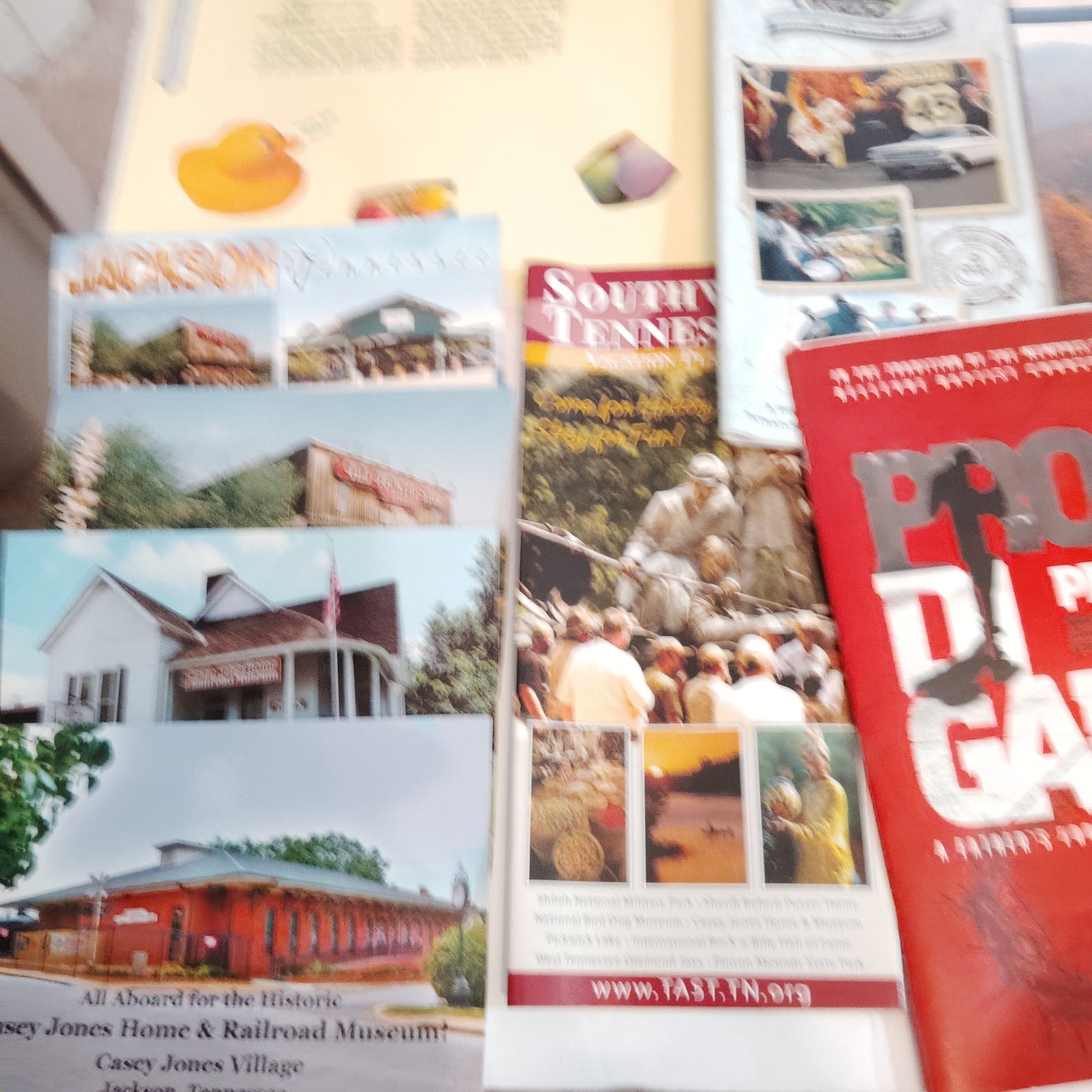 2011 Jackson Memphis Yellowstone Travel Ephemera Collection Brochures Maps