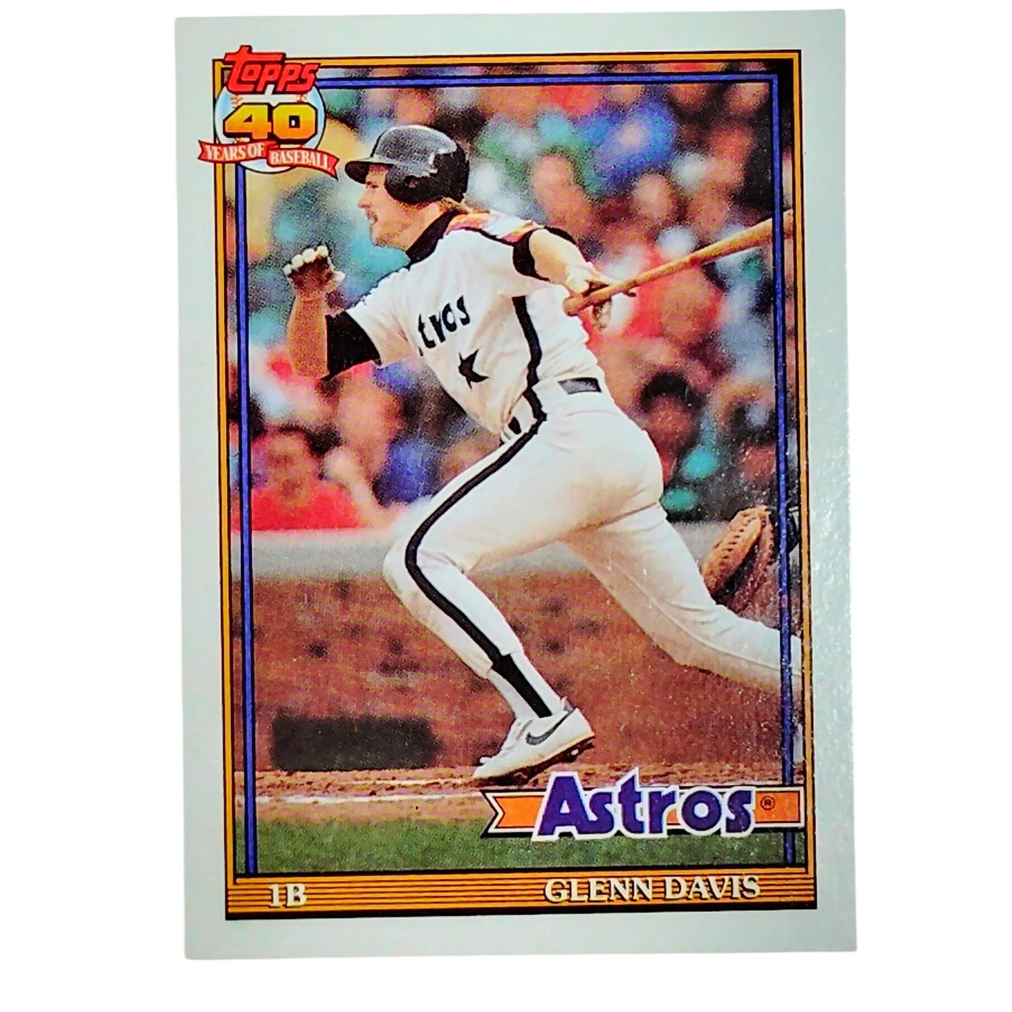 1991 Topps Glenn Davis #350 Astros 1B Power Hitter Slugger Houston VG/EX