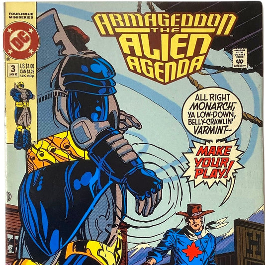 DC Comics, Armageddon the Alien Agenda #3, Part 3/4, Jan 1992, NM 9.4