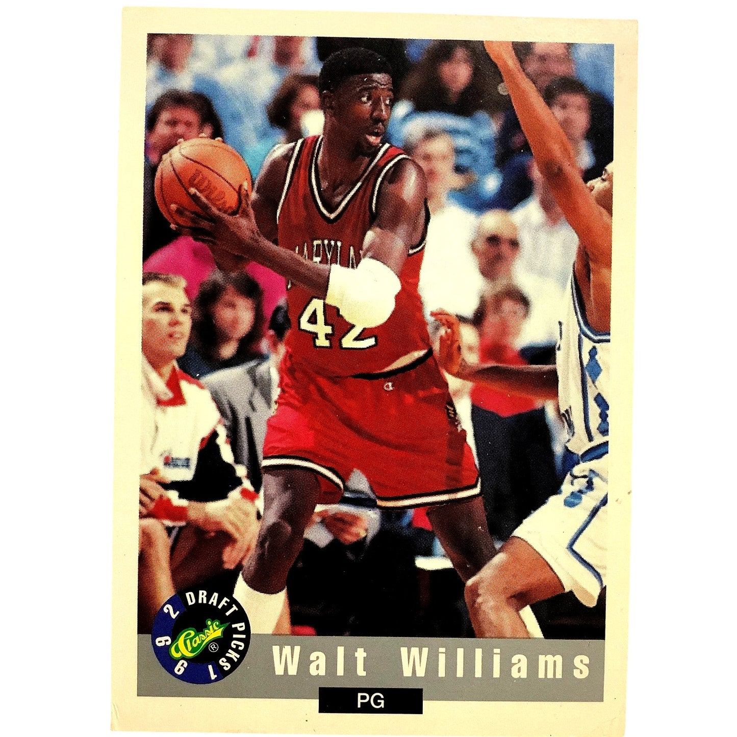 Walt Williams, Maryland (G), Classics 1992 Draft Picks Card 2, EXC