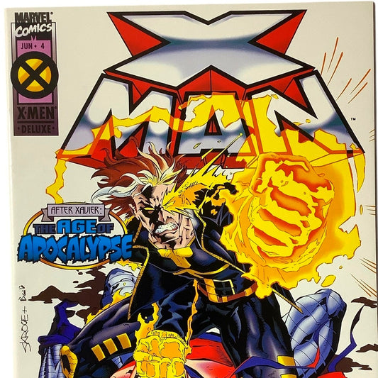 Marvel Comic's X-Man Deluxe #4 Age of Apocalypse: Part 4 of 4, Jun 1995, NM+ 9.6