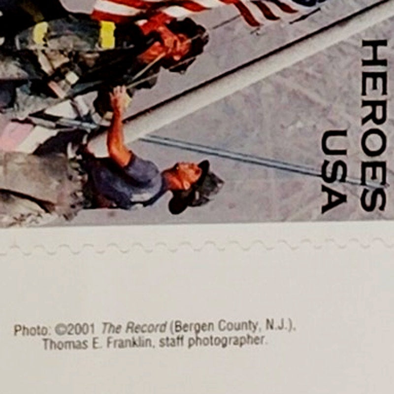 Block of 6 – 2002 USA 45¢ Heroes of 2001 MNH Scott B2 Semipostal