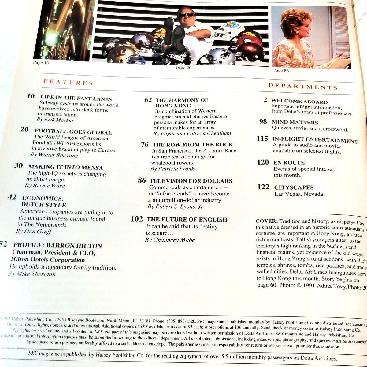 Delta SKY In-Flight Magazine May 1991 - Hong Kong, Subways, Europe, Netherlands