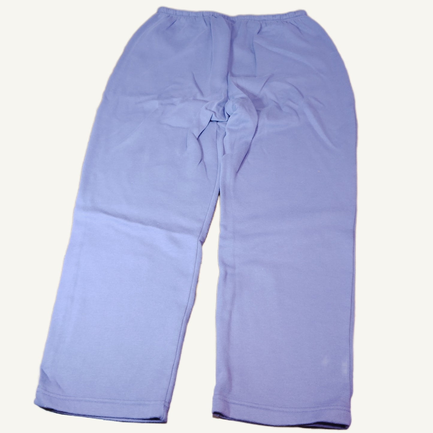 Blair Women's Lavender Lounge Pants L Cotton Blend Drawstring Waist Relaxed Fit