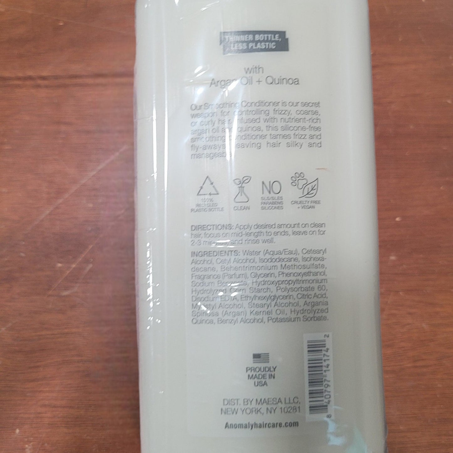 Anomaly Smoothing Conditioner – 3‑Pack – Silicone‑Free – Argan Oil & Quinoa
