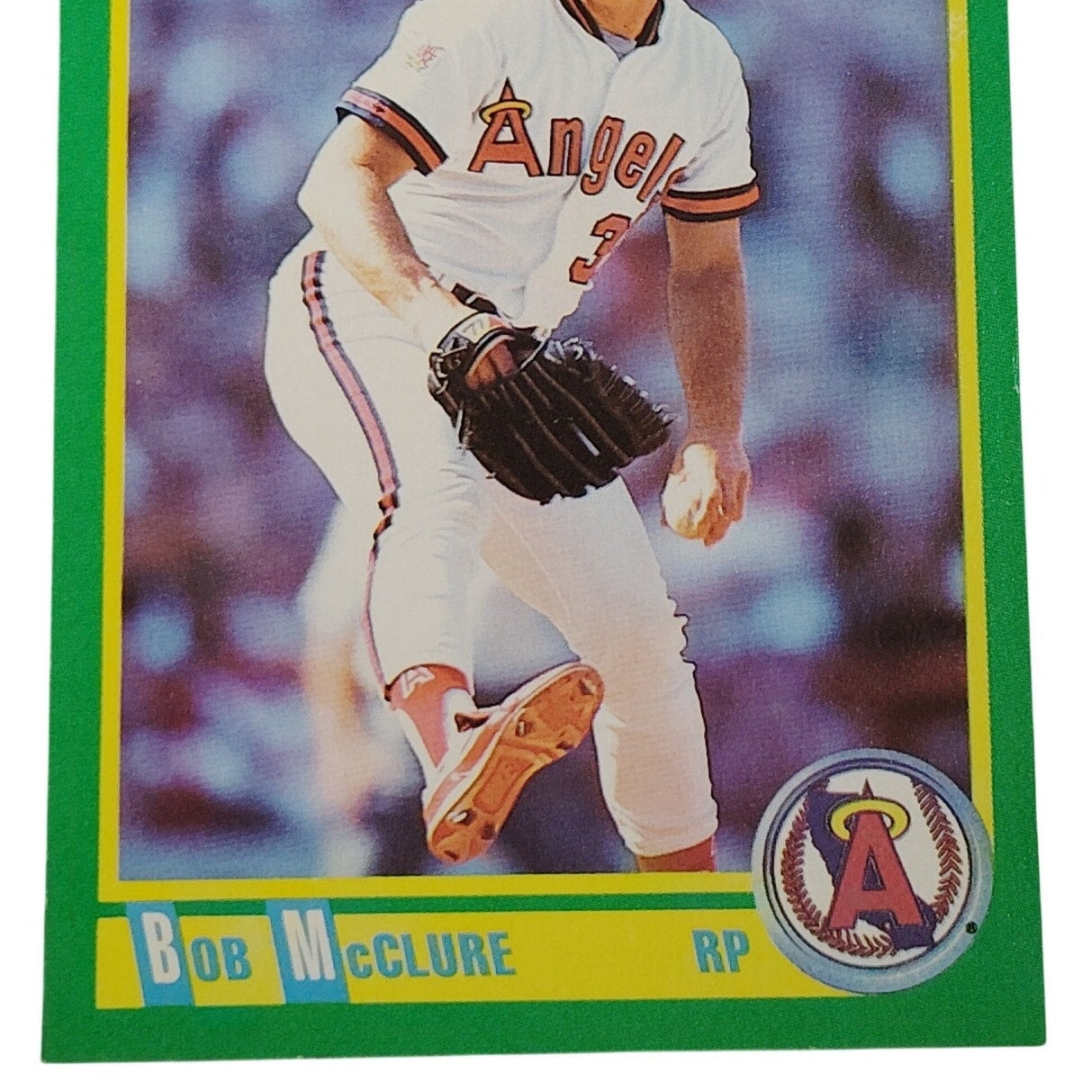 1990 Score Bob McClure Card No. 117 California Angels P VG/EX