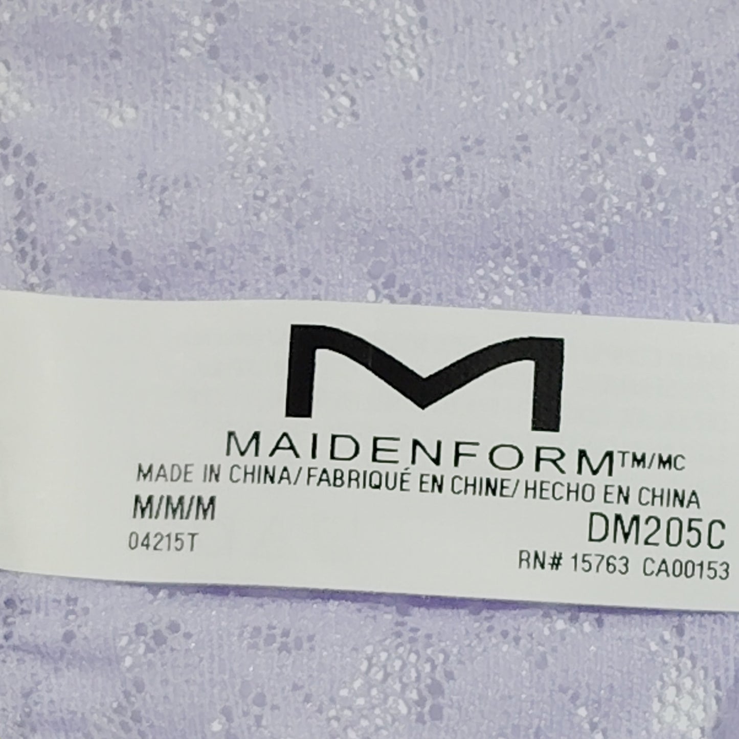 Maidenform Pure Comfort Lace Hi-Leg Bikini – Urban Lilac – Size M – Women’s