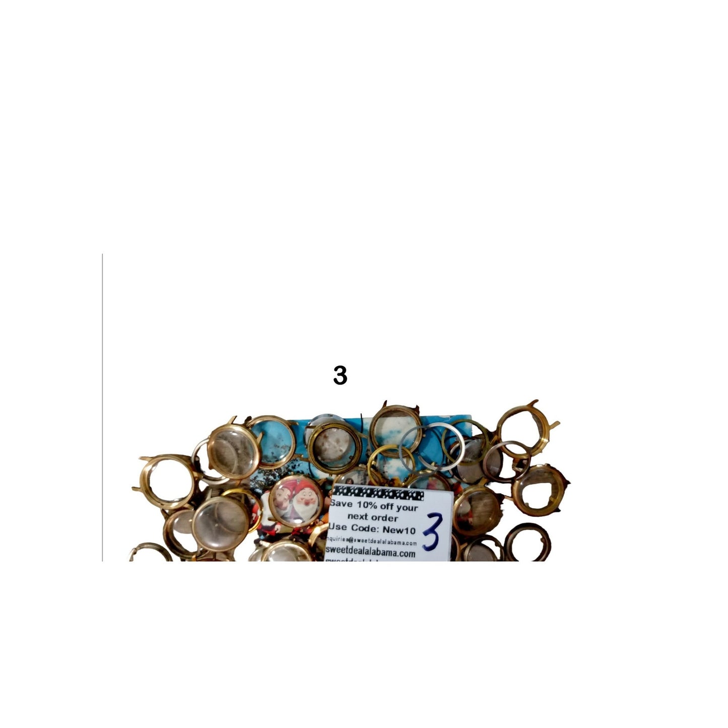 Steampunk Craft Supplies, Watch Cases, Bezels, Crystals, Backs - 8 oz Bag #2