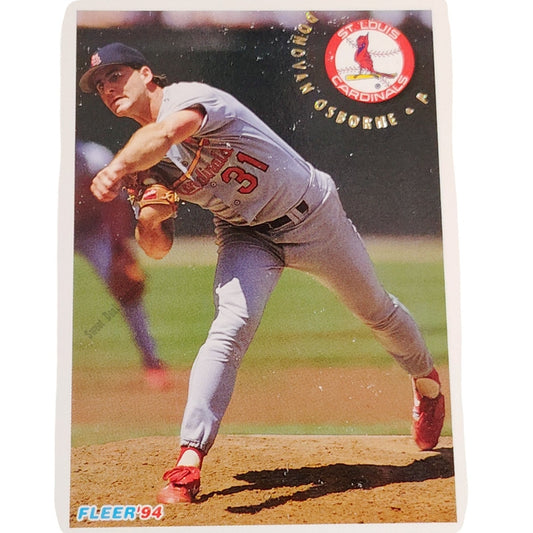 Donovan Osborne, St. Louis Cardinals, #640, 1994 Fleer Baseball Collector's Card