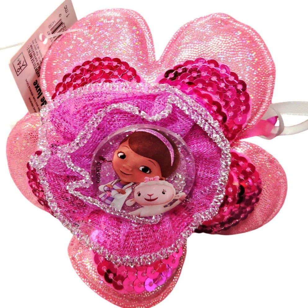 Disney Flower Doc McStuffins Deluxe Pink Headband, Ages 4+