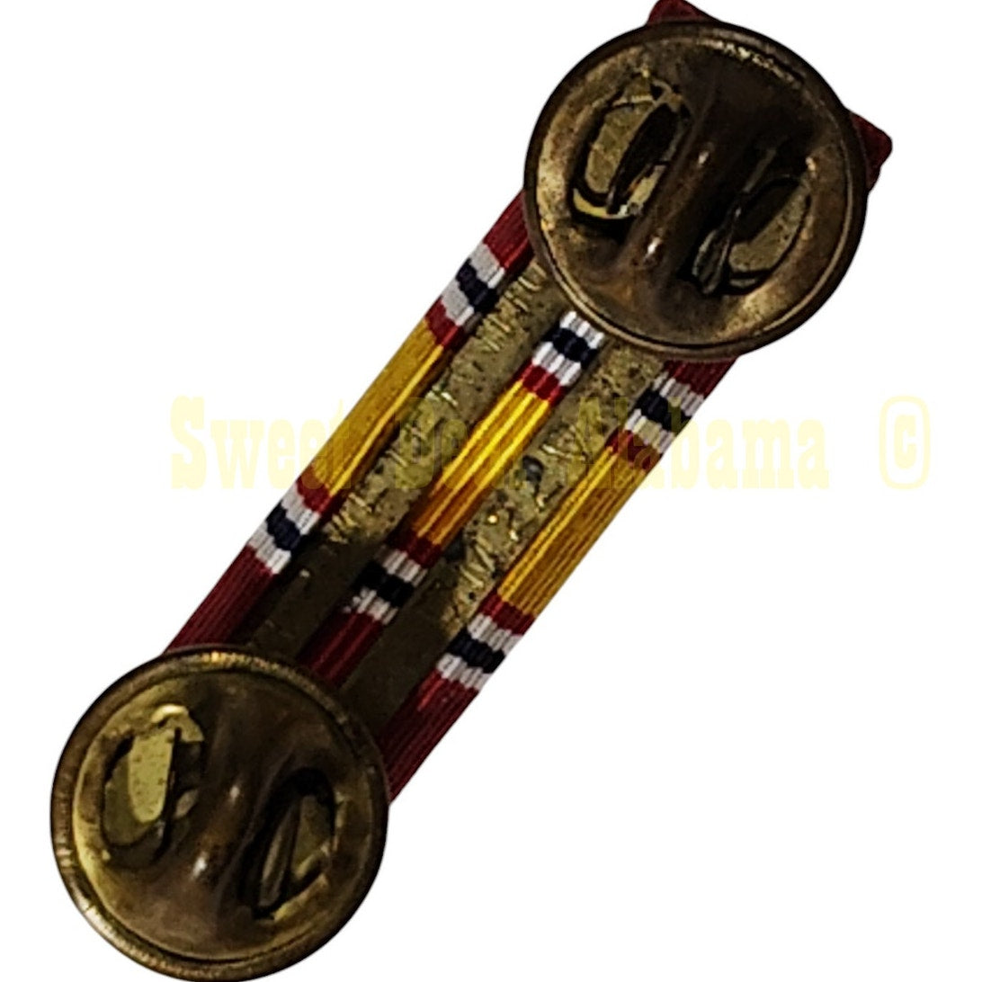 Ribbon Unit National Defense Service Ribbon, Hat/Lapel Pin 1-3/8"W x 3/8"H