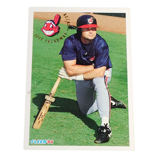 Jeff Treadway, Cleveland Indians, #122,  1994 Fleer Baseball Collector's Card