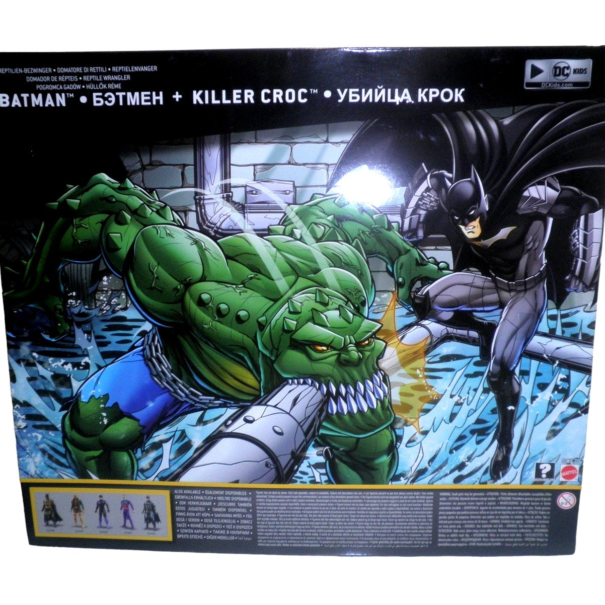 Batman Missions Reptile Wrangler Batman Vs. Killer Croc Figures 2-Pk, GCK70, NIB