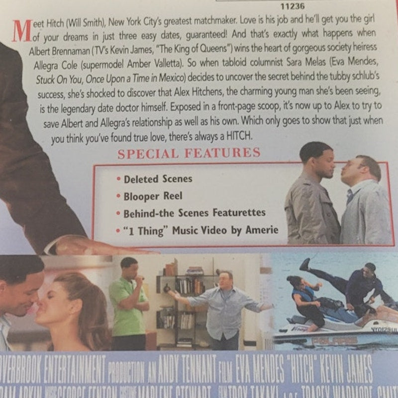 Hitch DVD Romantic Comedy Will Smith Dating Coach NYC Relationship Advice 2005
