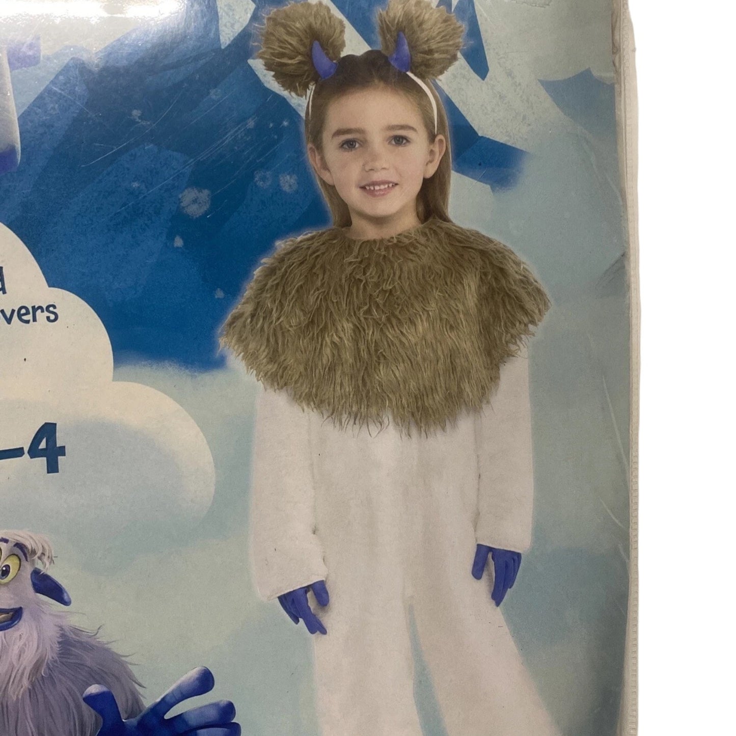 Toddler Girl’s Cali Yeti Fancy-Dress-Up Costume – Toddler Size 3T–4T, 7-PC Set