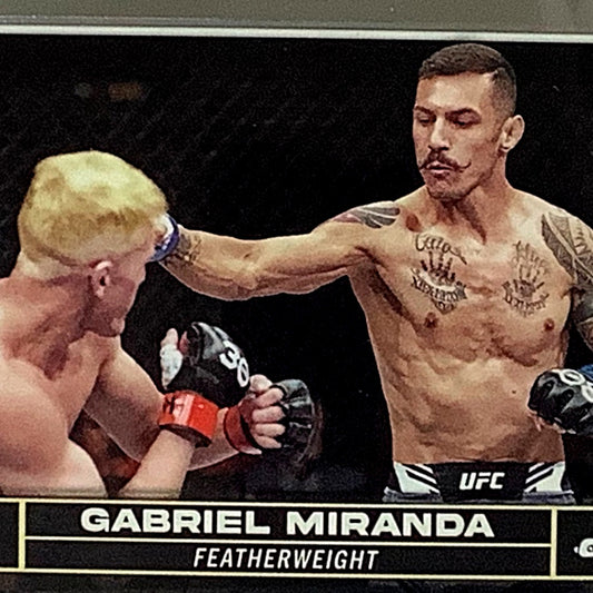 Gabriel Miranda, Featherweight, UFC Card 38, 2024 Topps Chrome UFC NM+