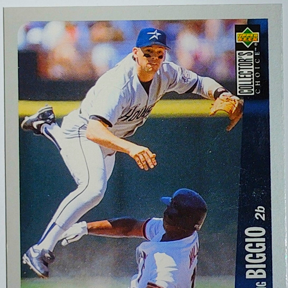 1996 Upper Deck Collector's Choice Silver Signature Craig Biggio #159 Astros