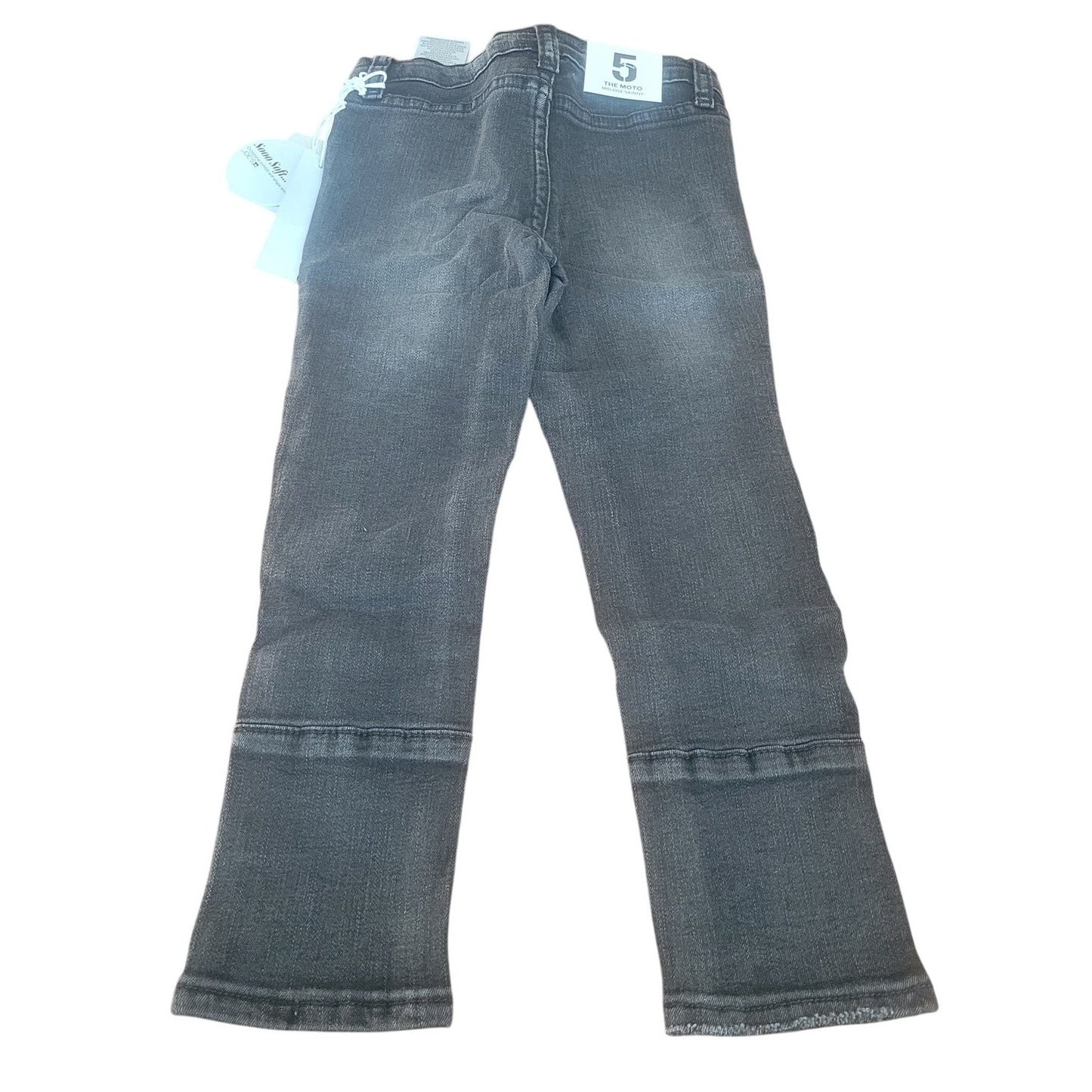 Joe's Kids Moto Jeans – Girls Size 5R – Rinse Black – Distressed Stretch Denim