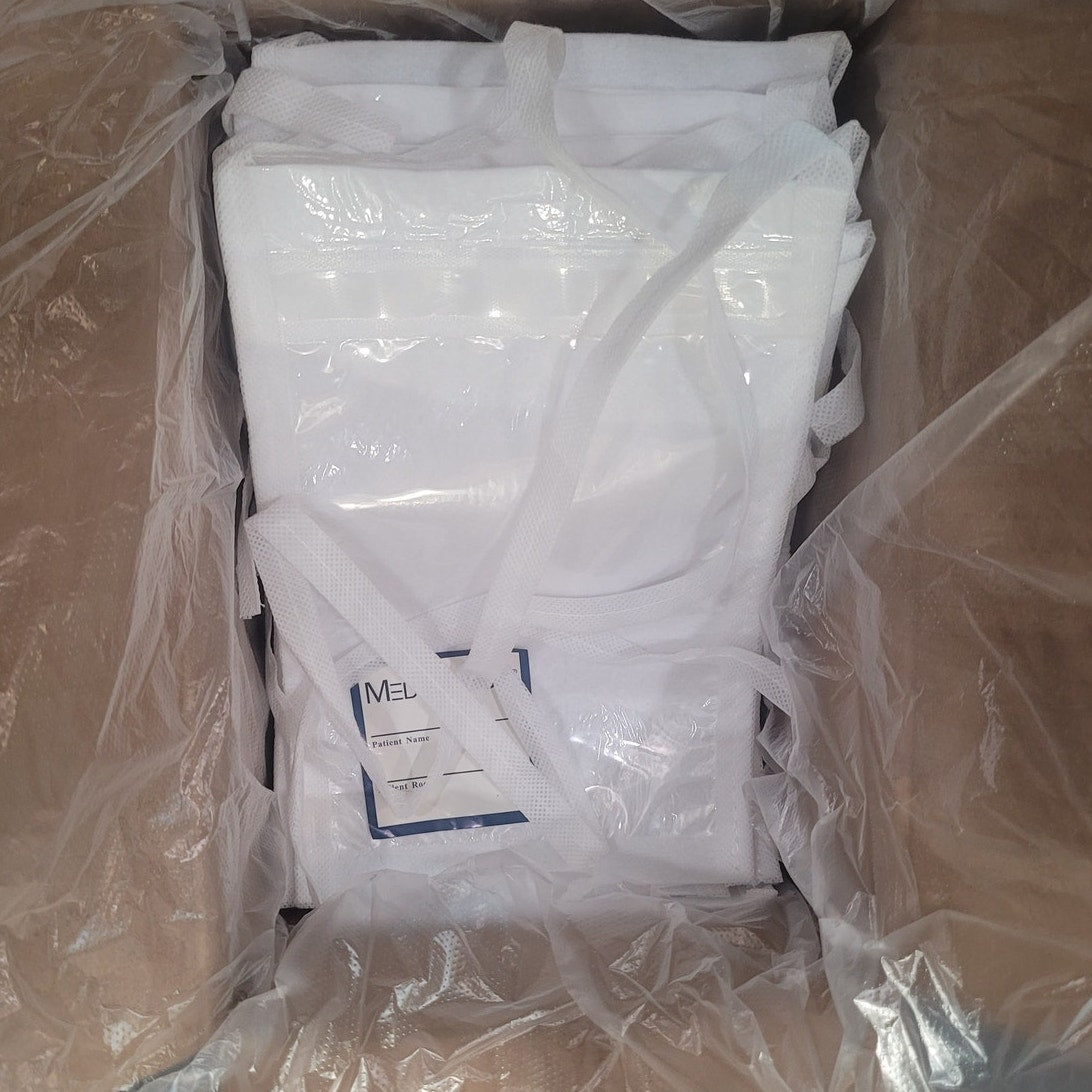 Box/50 Telemetry Pouches, Non-Woven, Hook & Loop Closure, Neck Strap, 6" × 9.25"