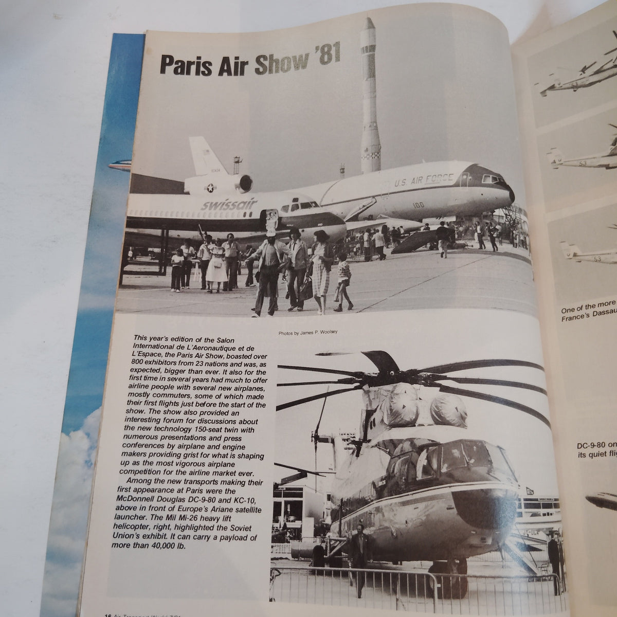 Air Transport World Magazine July 1981 - American Airlines Maintenance Vintage