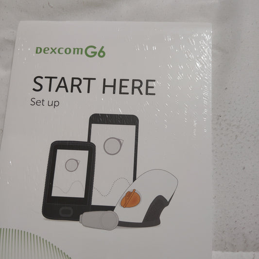 Dexcom G6 Set Up Manual – Start Here Guide, Still in original sealed shrink-wrap