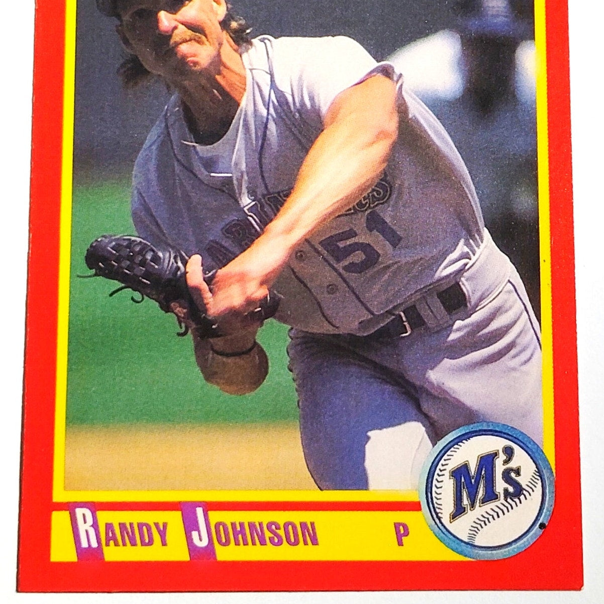 1990 Score Randy Johnson #415 Seattle Mariners Pitcher MLB Baseball EX