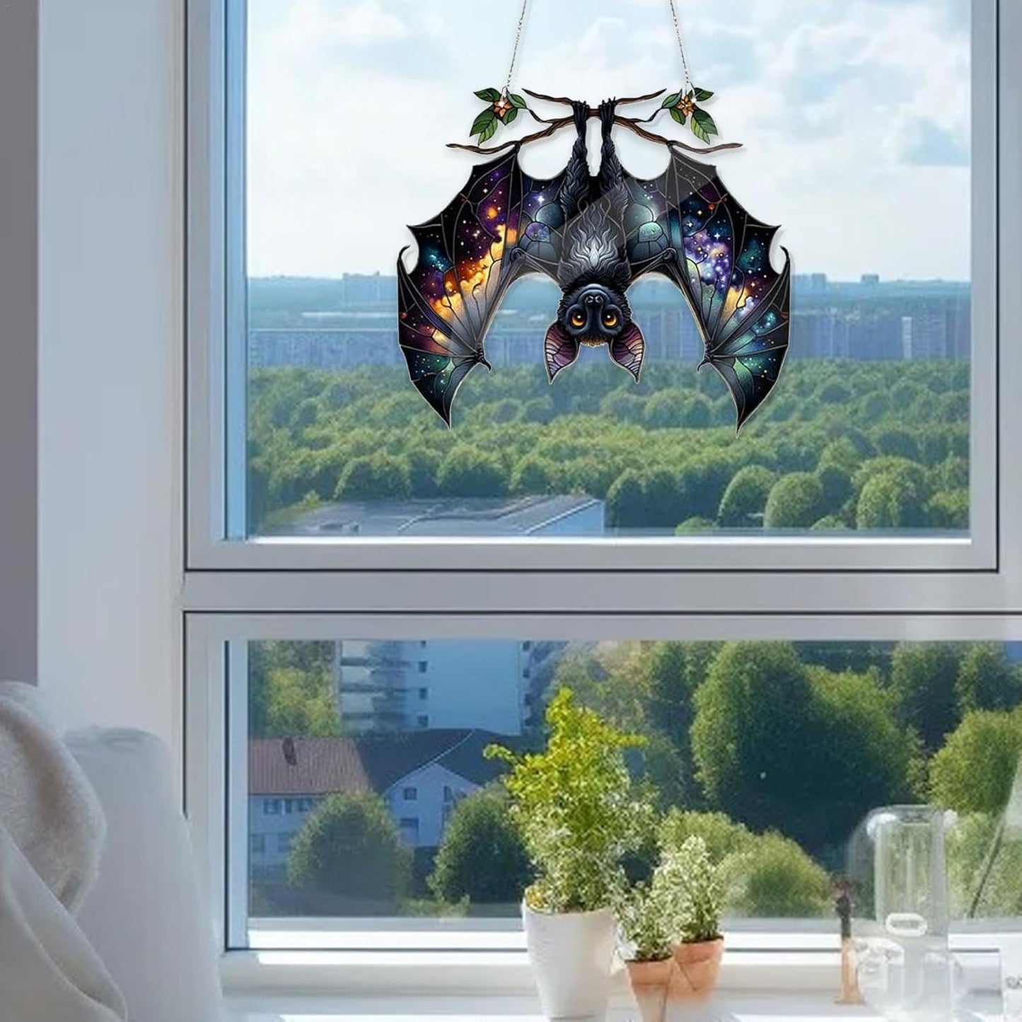 Generico Acrylic Halloween Bat Sun Catcher Hanging Window Ornament