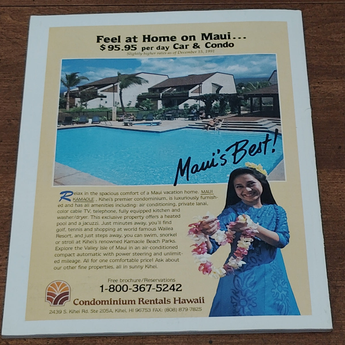 Hawaii Magazine - January/February 1992 - Kaanapali Travel & Culture