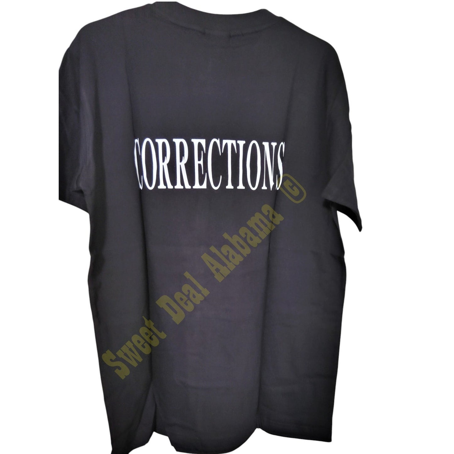 Pudala Black Tactical Shirt – "Corrections" – Short Sleeve, Size Medium