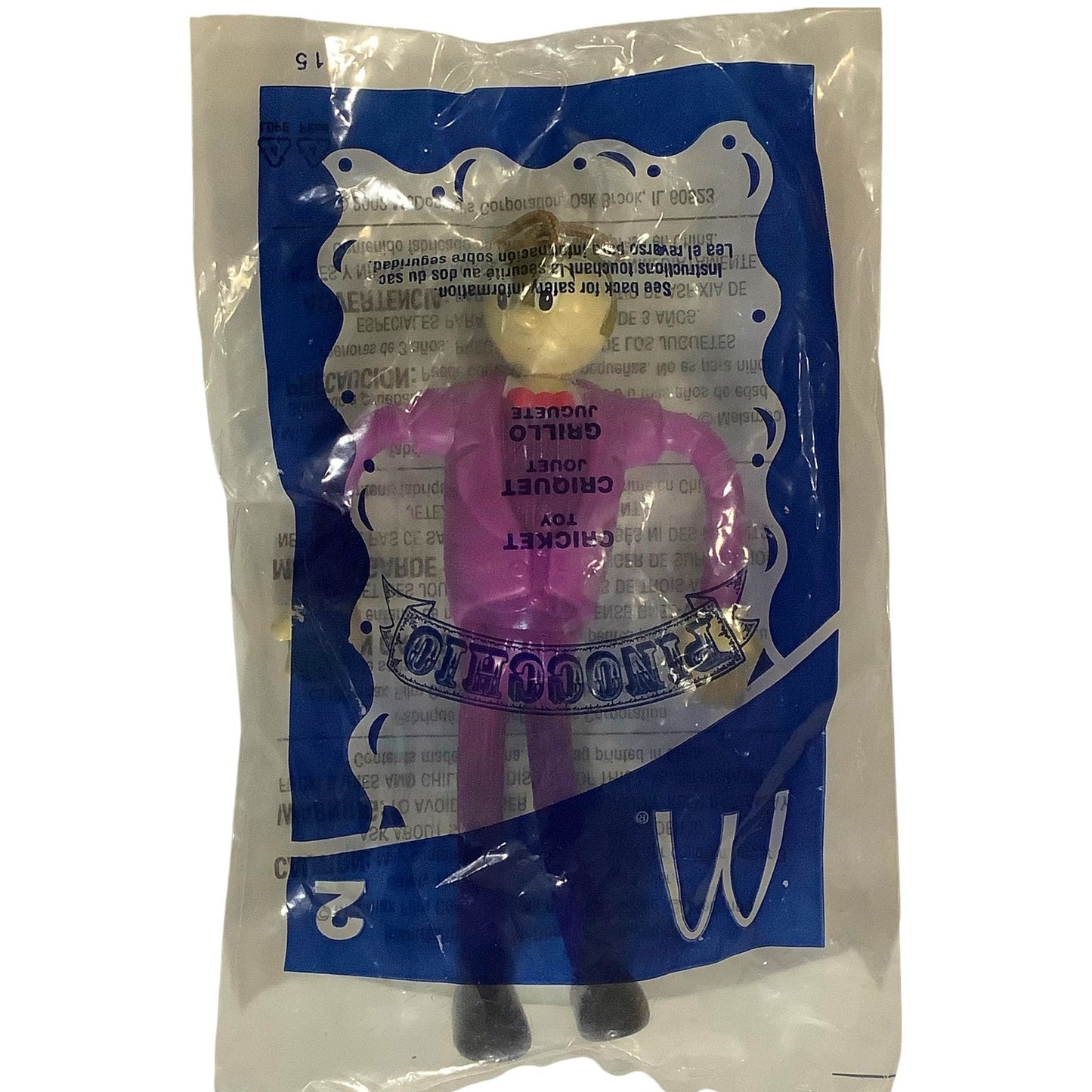 Disney's Pinocchio - Cricket Collectible Figure, McDonald's Premium, NIP, 2002