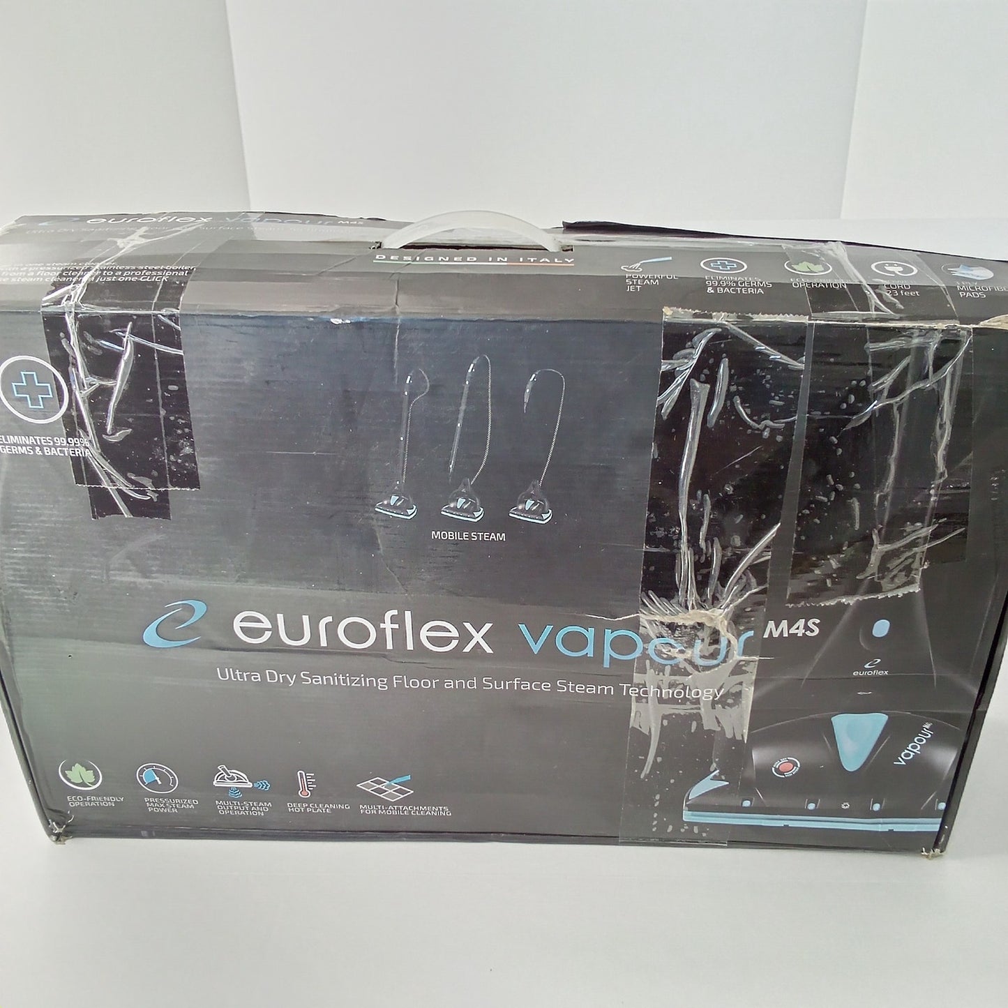 Euroflex Vapour Hybrid Pro Steam Mop & All‑in‑One Steam Cleaner w/ Accessories