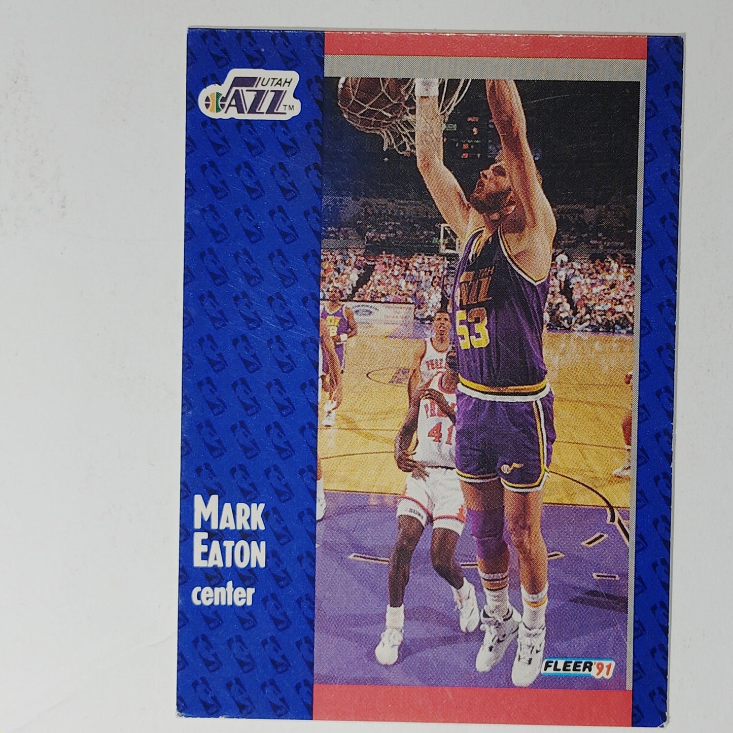1991 Fleer Mark Eaton #198 – Utah Jazz – NBA Card