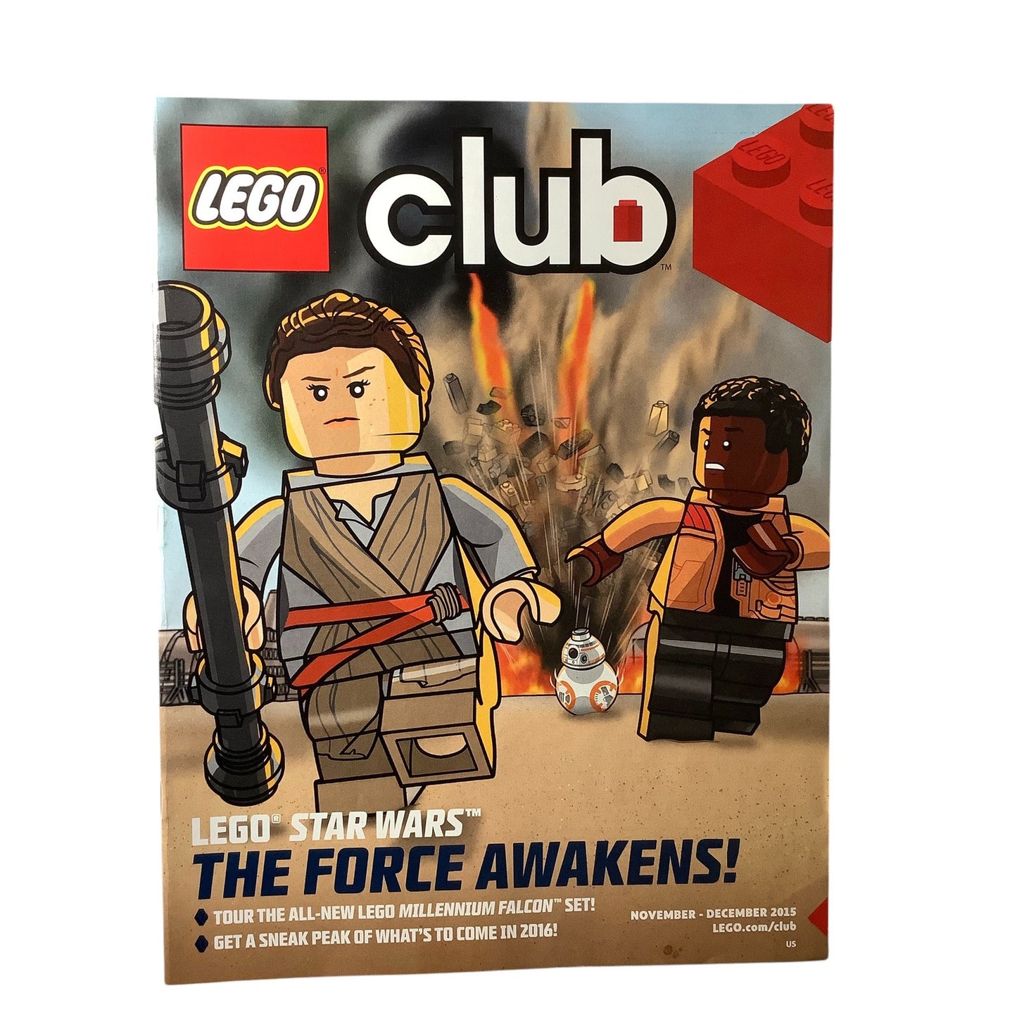 5 x Back Issues Lego Club Magazines, 5  issues from 2013-2015 Pictured