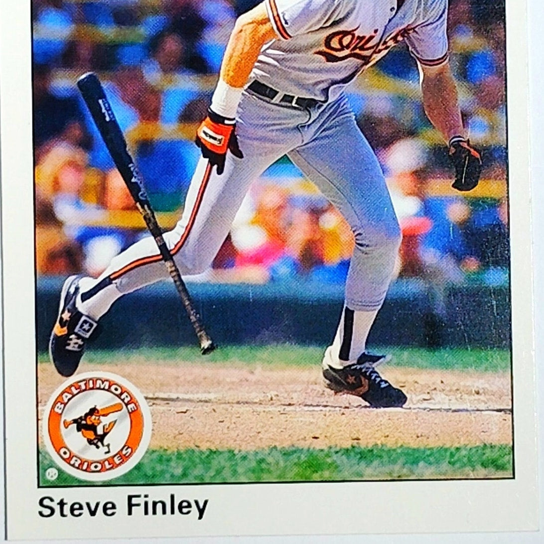 1990 Upper Deck Steve Finley #602 Baltimore Orioles Outfielder Action Shot VG/EX