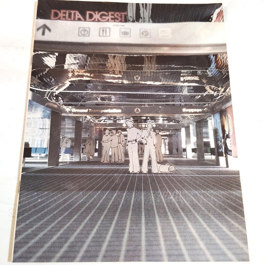 Delta Digest Magazine June 1984 - Vintage Airline Publication - Excellent