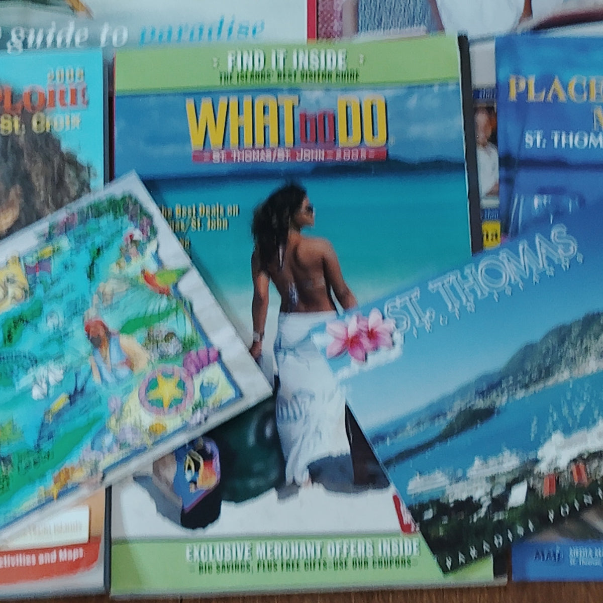 2005 US Virgin Islands Travel Guides & Ephemera - St Thomas, St John, St Croix