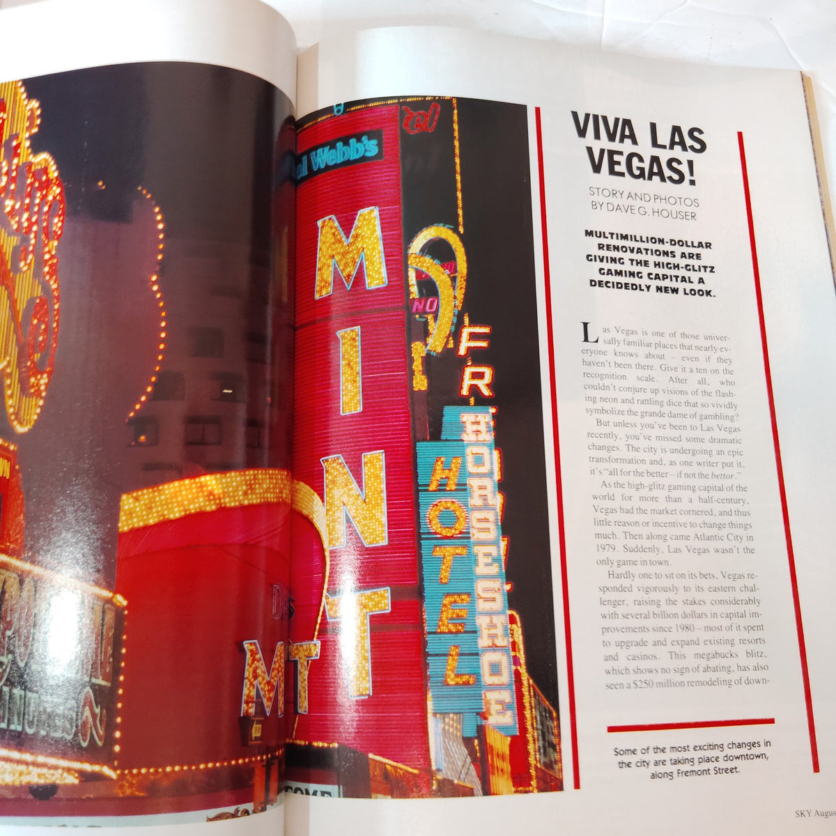 Delta SKY Magazine August 1987 - James Bond, Pan Am Games, Las Vegas