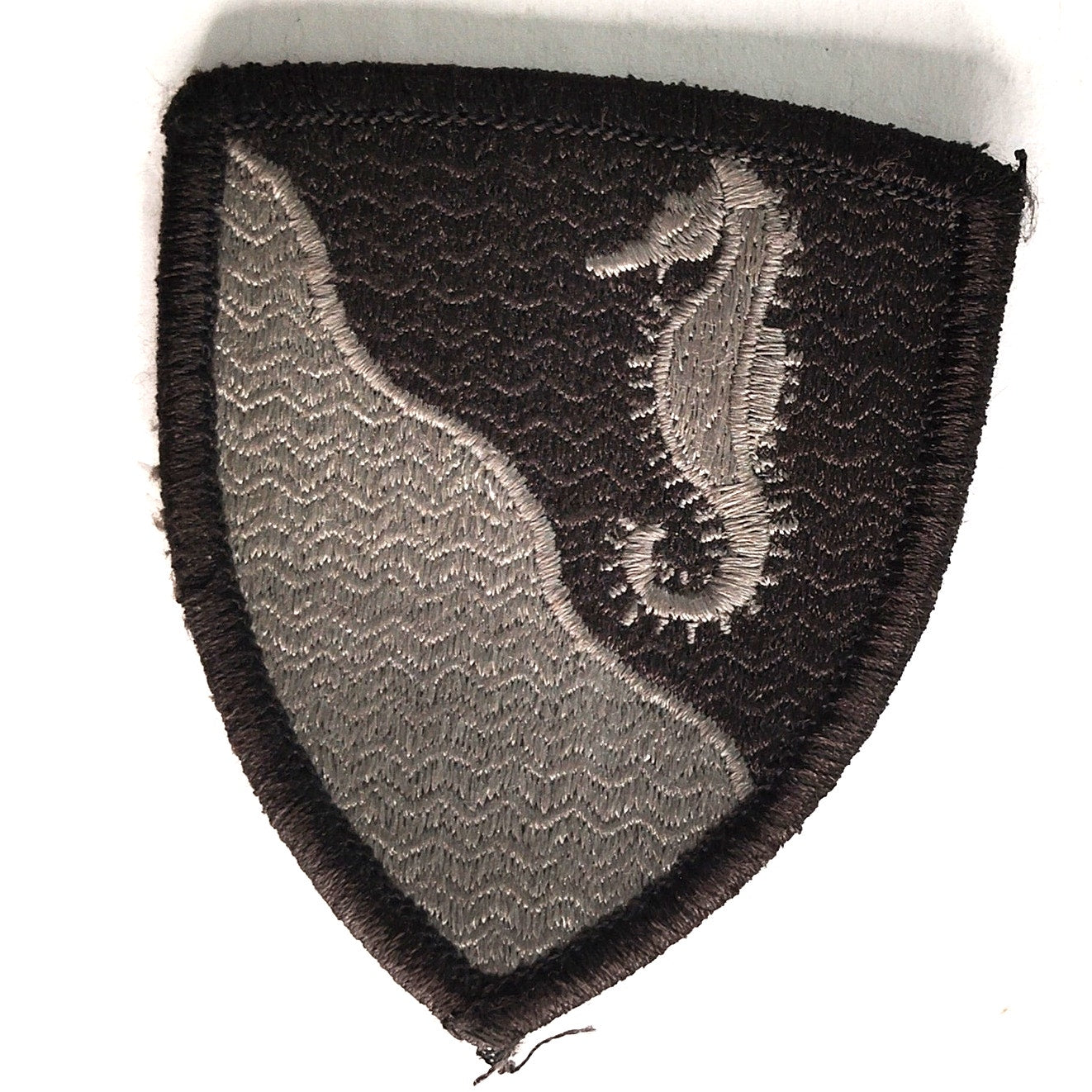 Army 36th Engineer Brigade Patch Seahorse 2‑3/4" × 2‑1/2" Hook Back, Embroidered