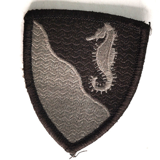 Army 36th Engineer Brigade Patch Seahorse 2‑3/4" × 2‑1/2" Hook Back, Embroidered