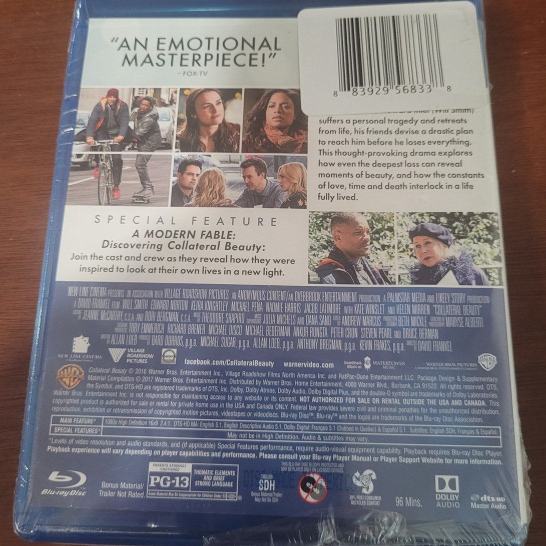 Collateral Beauty Blu-ray 2016 Drama Will Smith Keira Knightley Kate Winslet