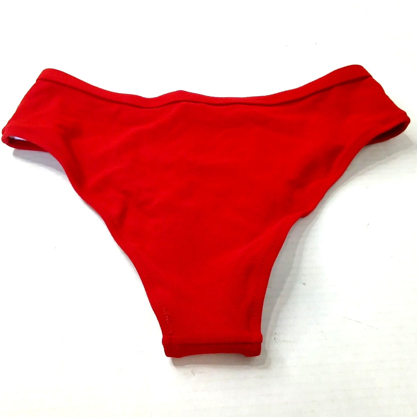 Cupshe Red High Waisted Bikini Bottoms Solid Swim Bottoms Women’s XL