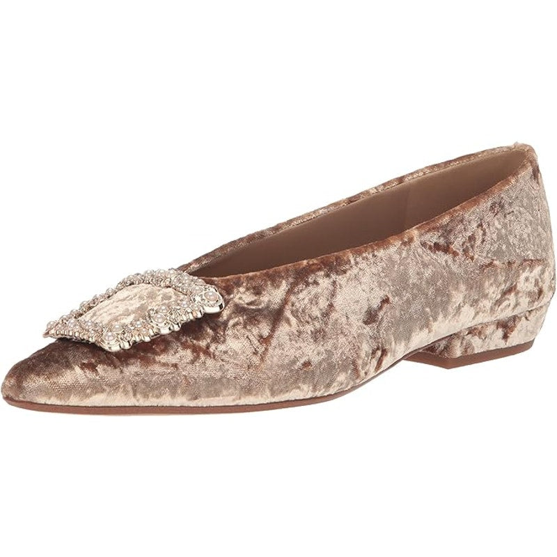 Sam Edelman Janina Ballet Flat, Prosecco Luster, Womens 7.5M Pointed Toe Slip-On