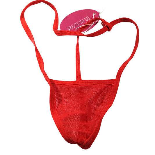 Avidlove Strappy G‑String – Red – Size XS – NWT