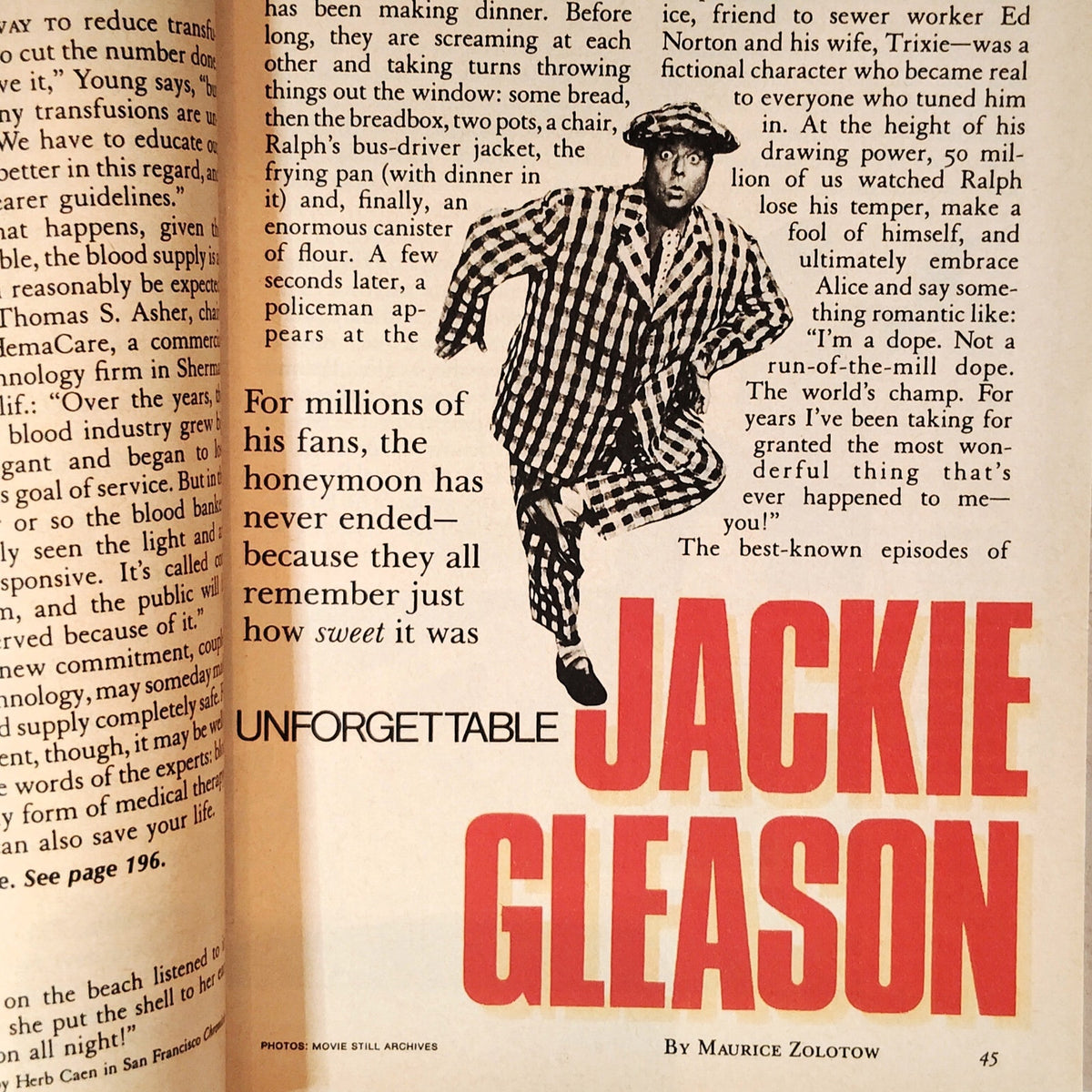 Reader's Digest Magazine July 1988 Jackie Gleason West with the Night Vintage