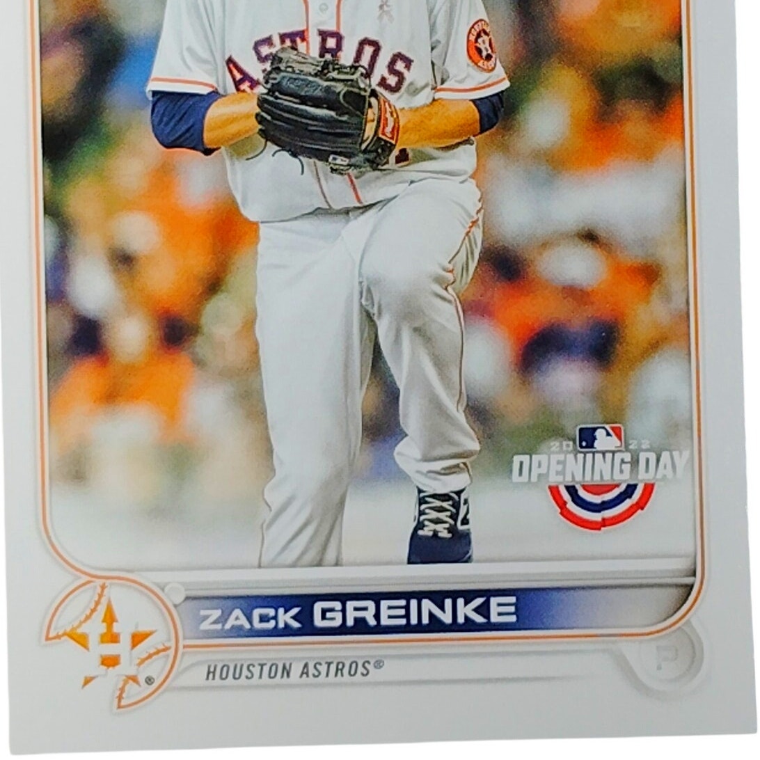 2022 Topps Opening Day #180 Zack Greinke Houston Astros Pitcher - VG/EX